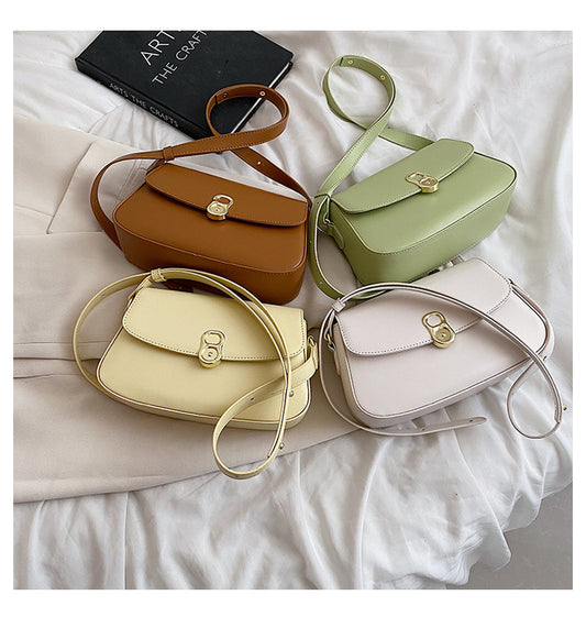 Fashion New Small Fresh Women's Bag Simple Texture Shoulder Bag Armpit Bag Lady Messenger Bag