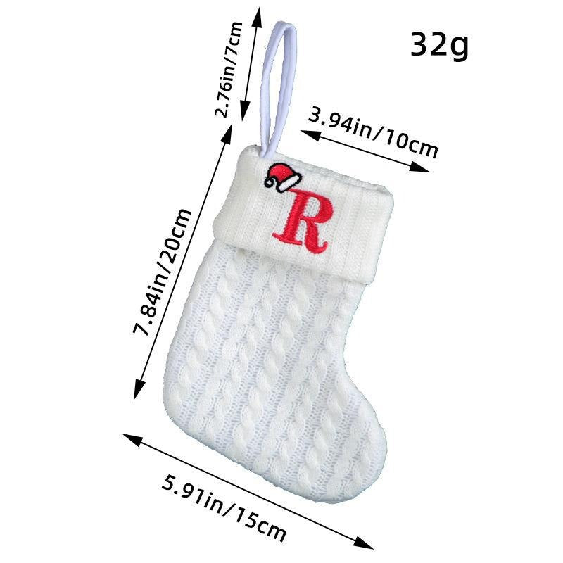 Simple letter Christmas socks Christmas socks warm men's and women's trendy socks window decorations