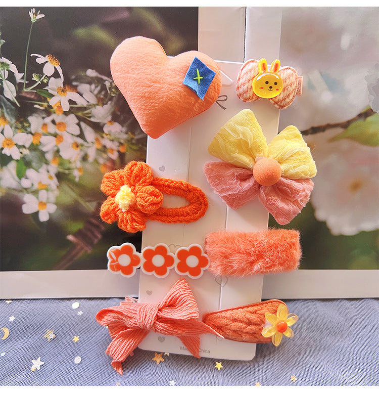 Children's Plush Hair Clip Autumn and Winter New Hair Accessories Little Girls' Hair Clip Cute Headwear