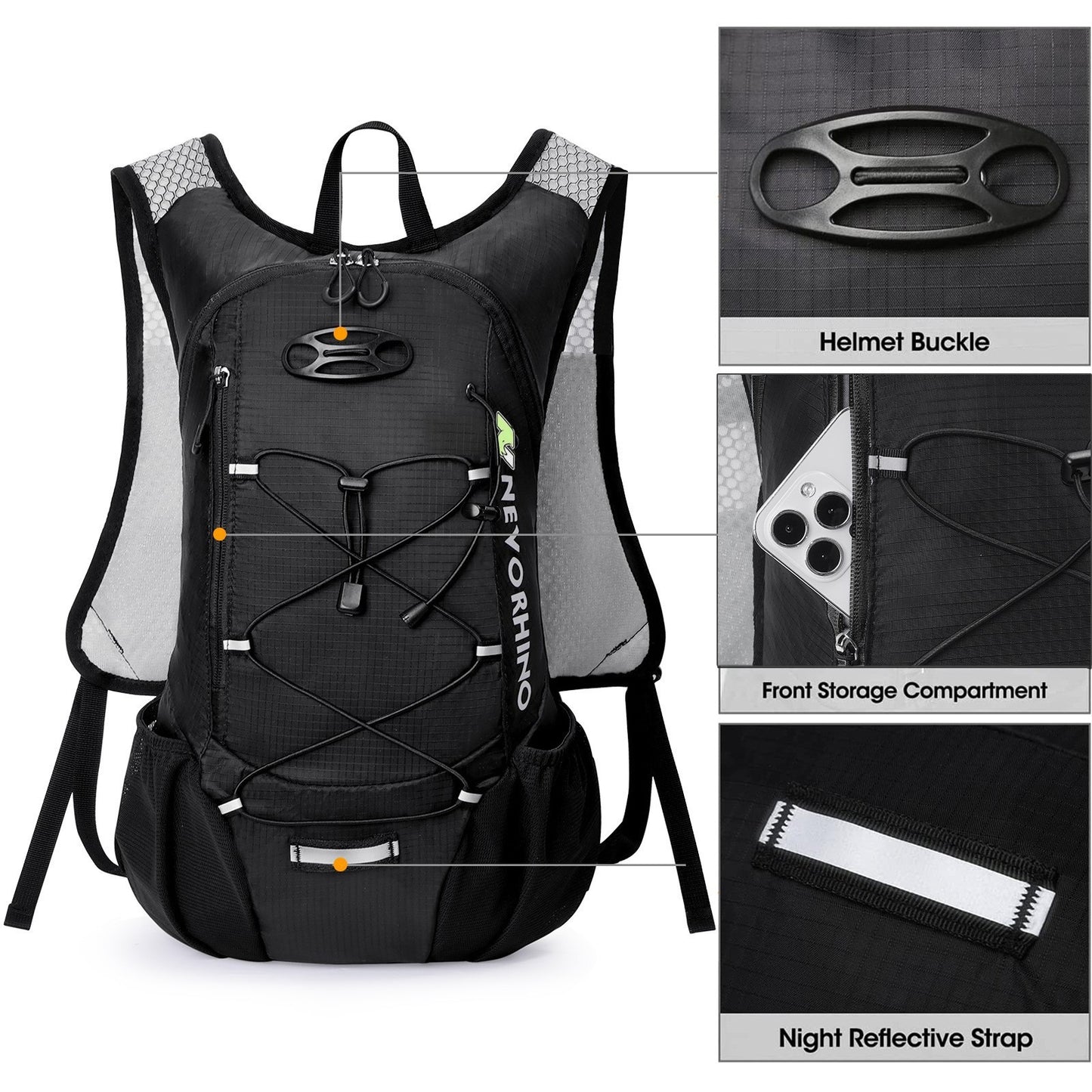 Hiking Bag Outdoor Sports Water Bag Oxford Cloth Backpack Ultra Light Hiking Bag Cycling Water Bag Backpack