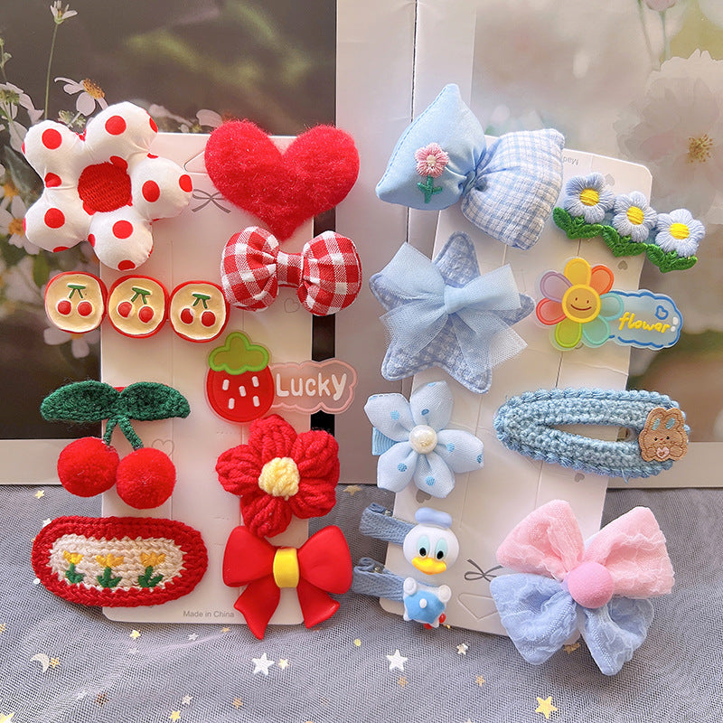 Children's Plush Hair Clip Autumn and Winter New Hair Accessories Little Girls' Hair Clip Cute Headwear