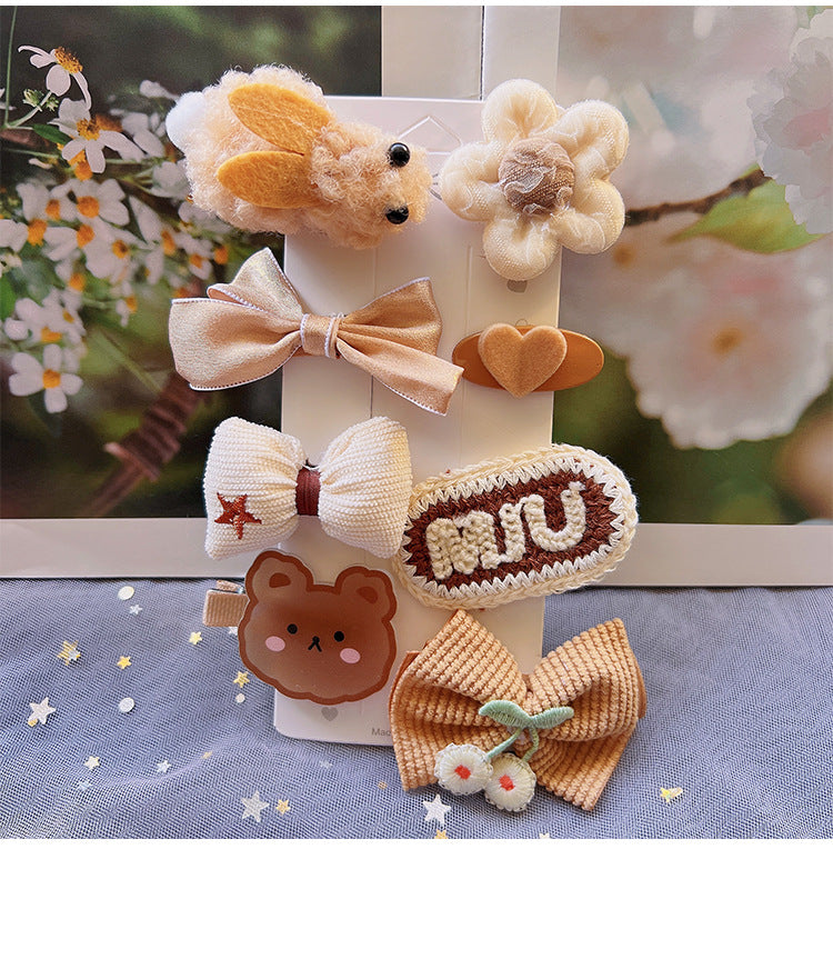 Children's Plush Hair Clip Autumn and Winter New Hair Accessories Little Girls' Hair Clip Cute Headwear