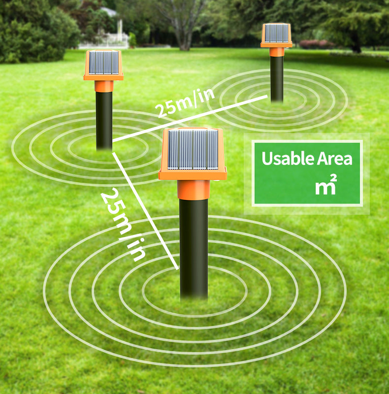 High Power Rat Repeller LED Light Source Variable Frequency Ultrasonic Snake Repeller Solar Rat Repeller