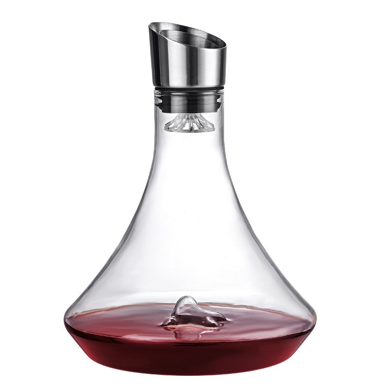 Wine Decanter Built-in Aerator Pourer, Wine Carafe Red Wine Decanter 1000ml