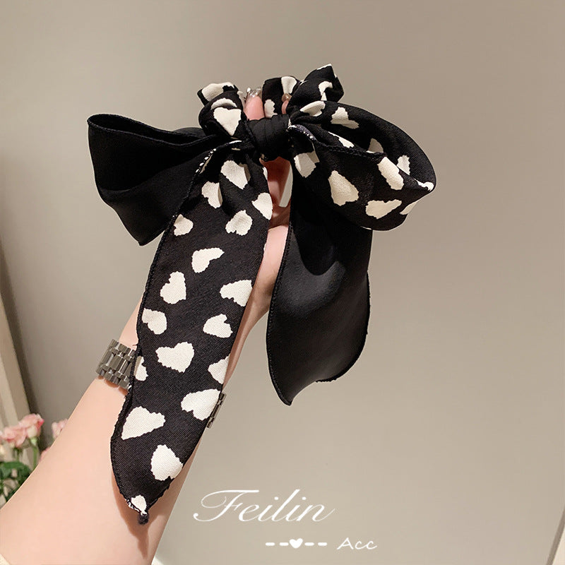 Bow Knot Hair Rope Hair Ring Women's New Summer Streamer Rubber Band Hair Headdress