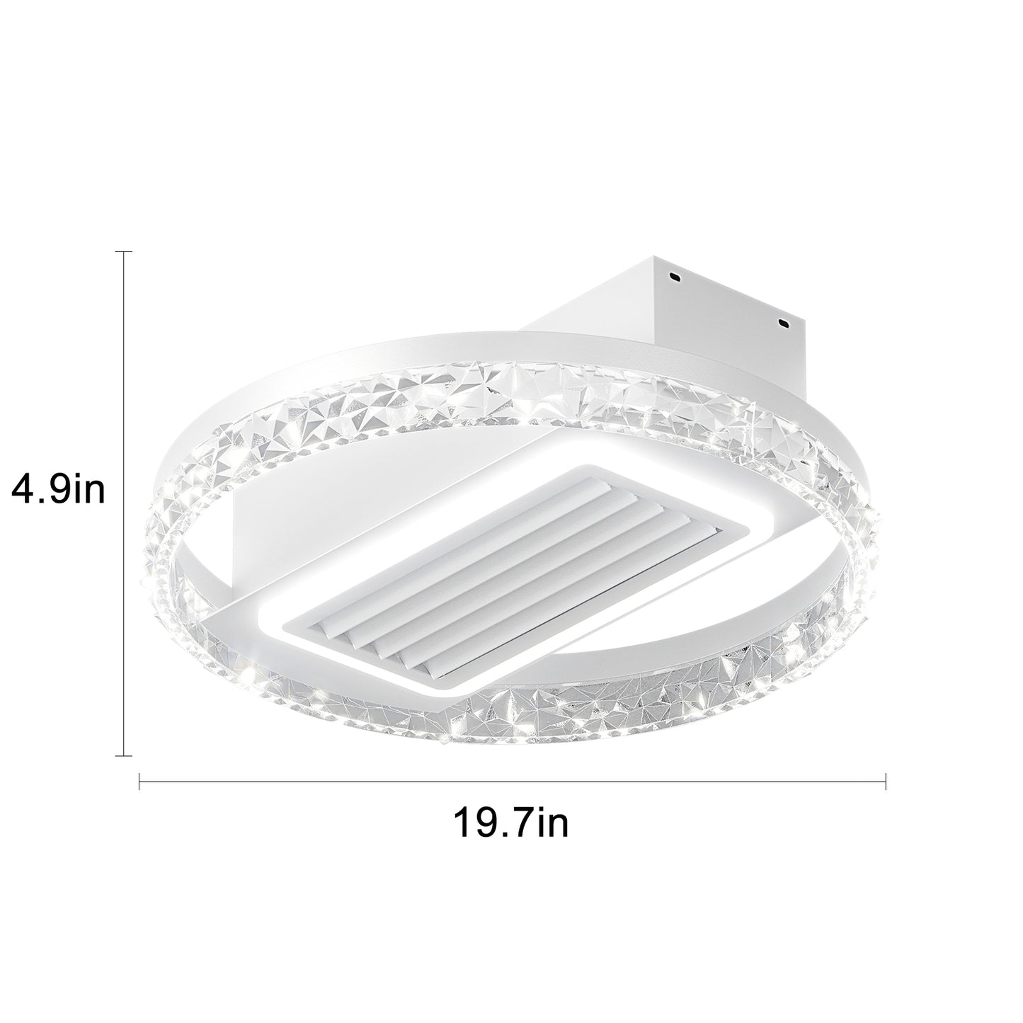 Bladeless Fan Lamp With Lights Dimmable  LED