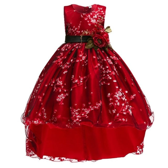 Christmas Dress For Girls Costume Children Evening Party Dress Kids Dresses For Girls Princess Dress Flower Girls Wedding Dress