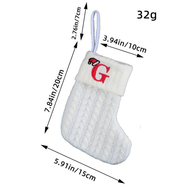 Simple letter Christmas socks Christmas socks warm men's and women's trendy socks window decorations