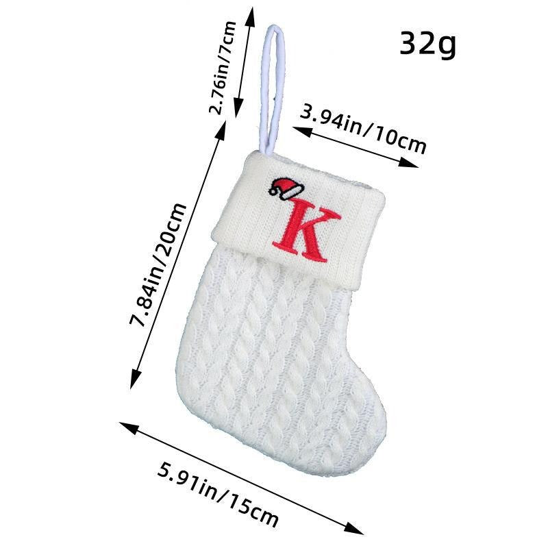 Simple letter Christmas socks Christmas socks warm men's and women's trendy socks window decorations