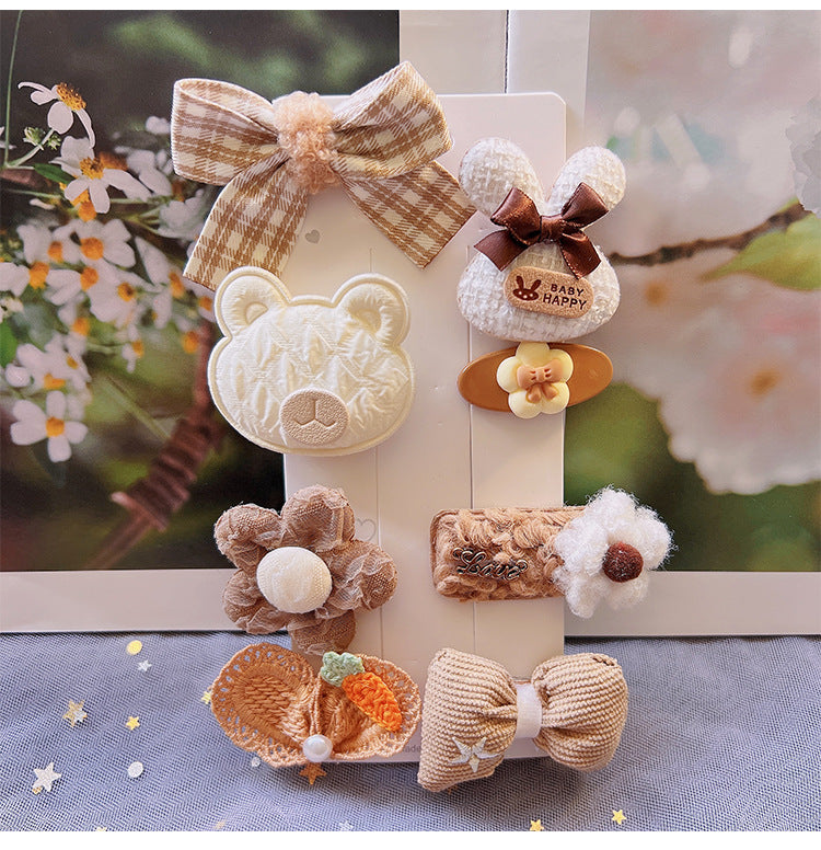 Children's Plush Hair Clip Autumn and Winter New Hair Accessories Little Girls' Hair Clip Cute Headwear