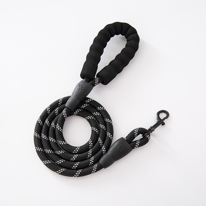 Foam handle nylon round rope dog leash dog chain collar pet dog leash