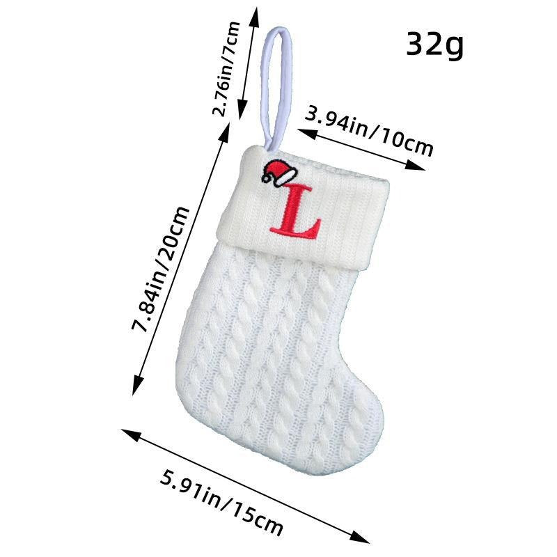 Simple letter Christmas socks Christmas socks warm men's and women's trendy socks window decorations