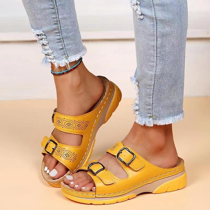 Summer new women's shoes large size sandals fashion wedges casual sandals