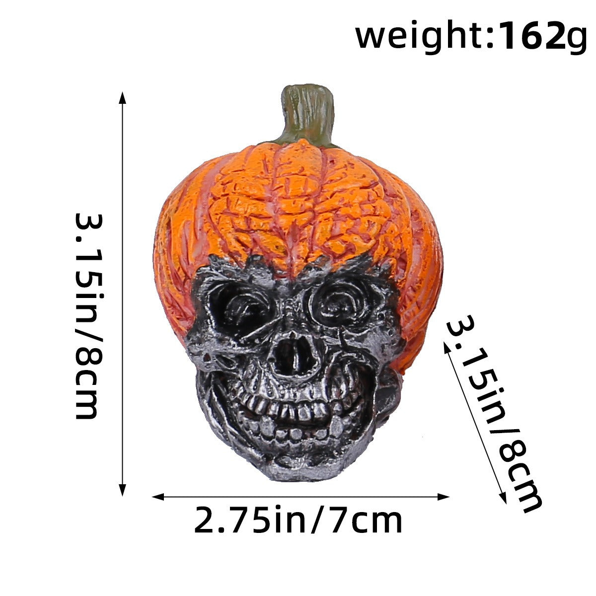 Halloween Skull Resin Ornament Festival Chamber of Secrets Horror Pumpkin Hat Skull Decoration Decoration Crafts