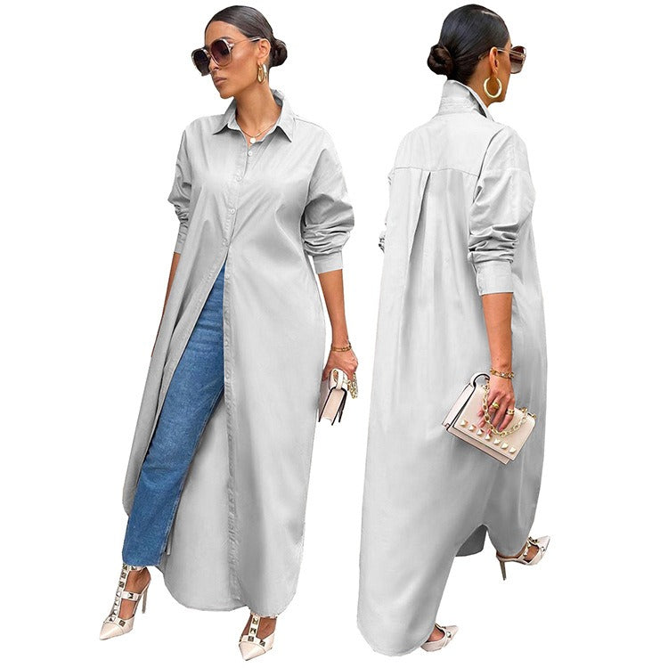 Casual Dresses Women Clothes Plus Size Fashion Girls' Skirt Bodycon Long Shirt Dress Women's Club Party Sexy Dresses