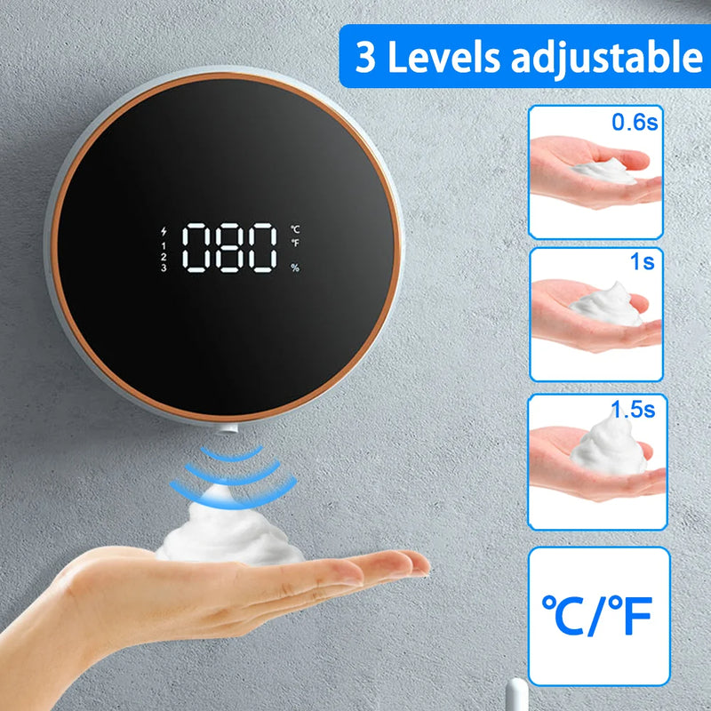 Soap Dispenser Touchless Automatic USB Liquid Foam Machine Wall-mounted Infrared Induction Hand Washer Sanitizer Tool