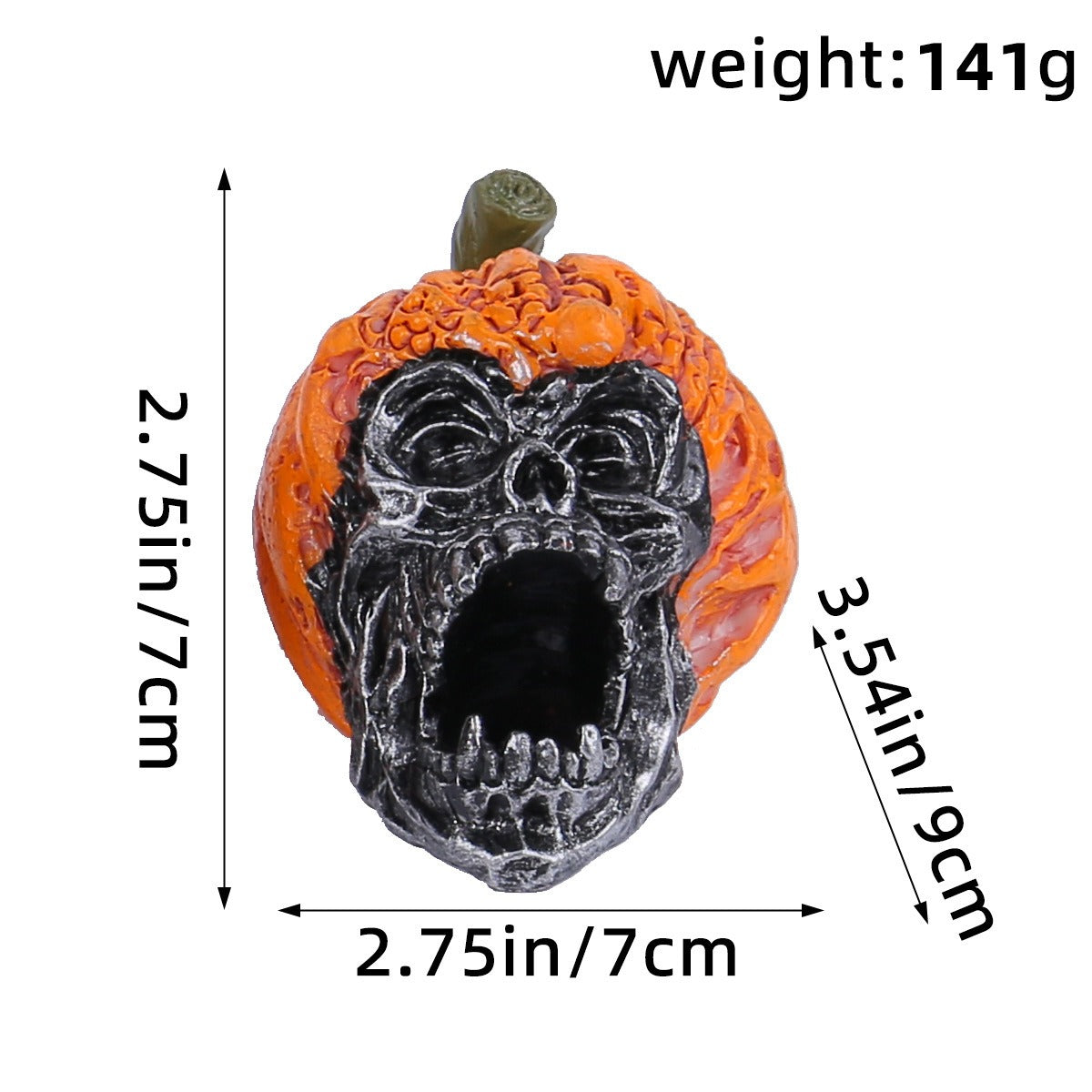 Halloween Skull Resin Ornament Festival Chamber of Secrets Horror Pumpkin Hat Skull Decoration Decoration Crafts