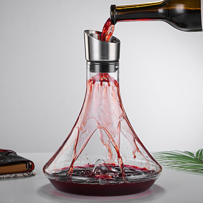 Wine Decanter Built-in Aerator Pourer, Wine Carafe Red Wine Decanter 1000ml