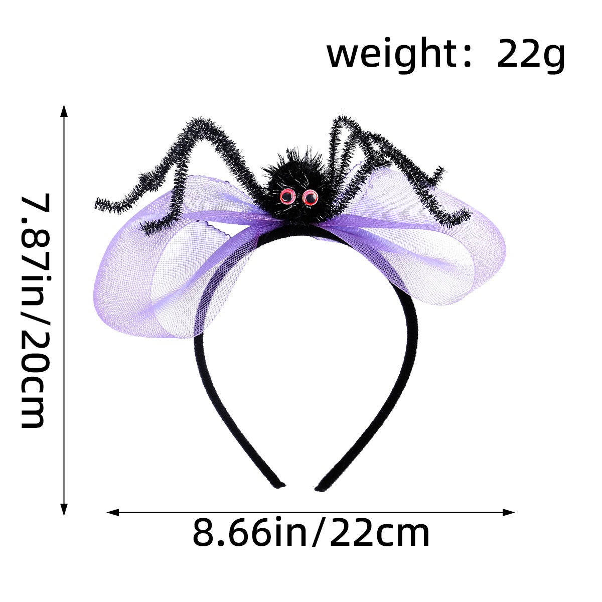 Creative Halloween skull head decoration headband ghost party dance party spider butterfly knot web headband buckle