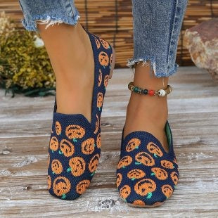 Summer New European and American Large Round Toe Flat Sole Single Shoes Women's Shallow Mouth Sports Casual Shoes