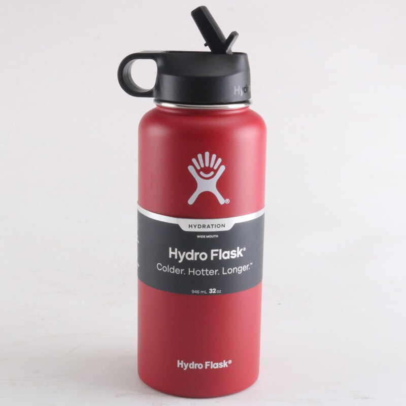 Hydro Flask 32oz Sports Water Bottle 40oz HydroFlask Stainless Steel Insulated Water Bottle Brand vsco Hydro Flask Straw Lid