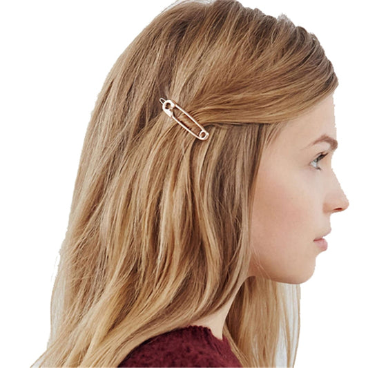 Exquisite Wedding Jewelry Hair Clip Metal Pin Shape Hair Ornaments Decorated Clip For Women Girls Hair Accessorie