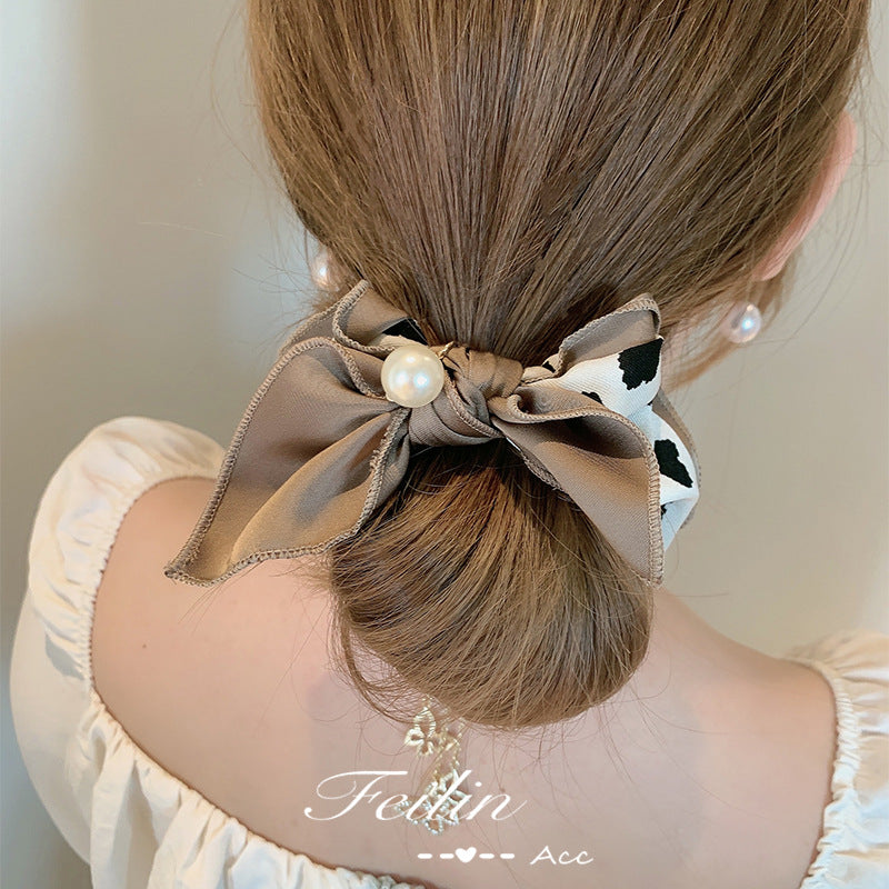 Bow Knot Hair Rope Hair Ring Women's New Summer Streamer Rubber Band Hair Headdress