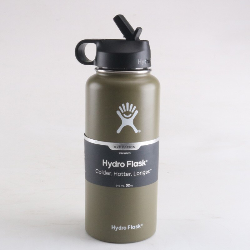 Hydro Flask 32oz Sports Water Bottle 40oz HydroFlask Stainless Steel Insulated Water Bottle Brand vsco Hydro Flask Straw Lid