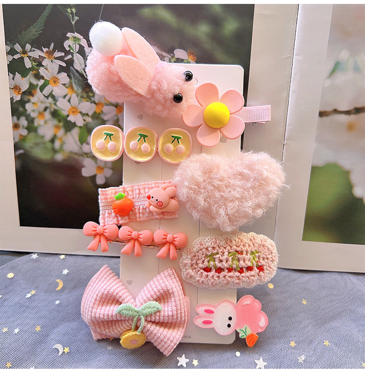 Children's Plush Hair Clip Autumn and Winter New Hair Accessories Little Girls' Hair Clip Cute Headwear