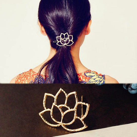 Women's Fashion Hair Accessorie Lotus Retro Styling Hairpin Hair Clips Headdress Flower Hair Accessories