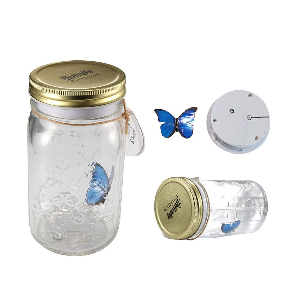 Creative Gift Super Butterfly Creative Simulation Butterfly Glass Decorative Butterfly Jar Butterfly Jar