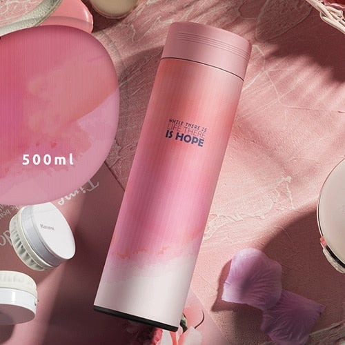 500ML Thermos Bottle 304 Stainless Steel Vacuum Flask Insulated with Infuser Thermos for Tea Thermocup Travel coffee mug