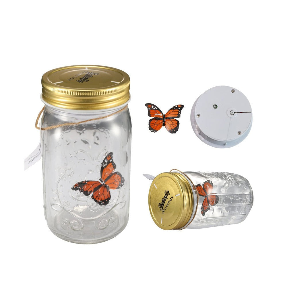 Creative Gift Super Butterfly Creative Simulation Butterfly Glass Decorative Butterfly Jar Butterfly Jar