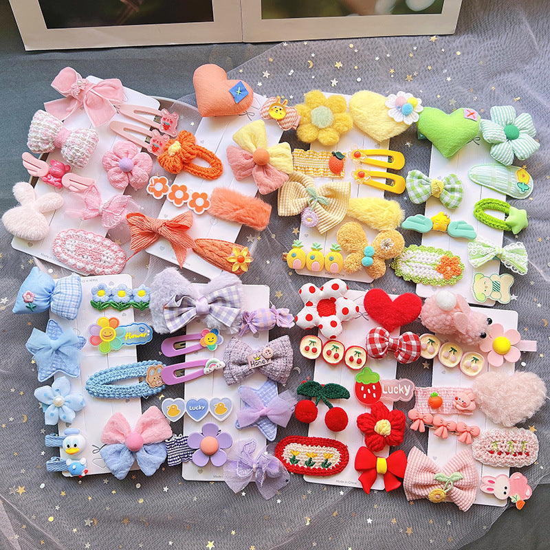 Children's Plush Hair Clip Autumn and Winter New Hair Accessories Little Girls' Hair Clip Cute Headwear