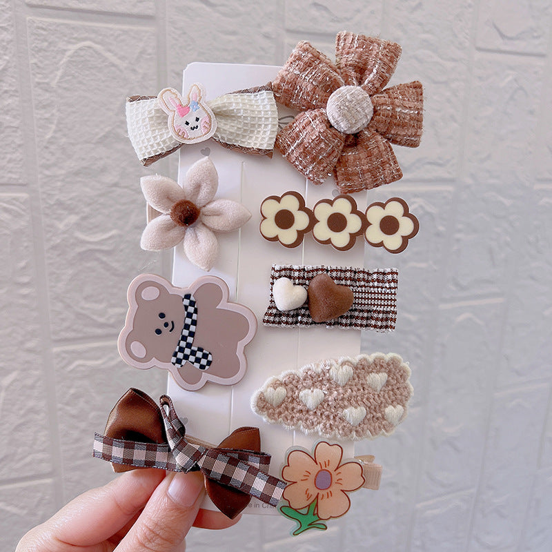 Autumn And Winter New Hair Accessories Hair Clip Girls Headdress Cute Plush Hair Side Clip