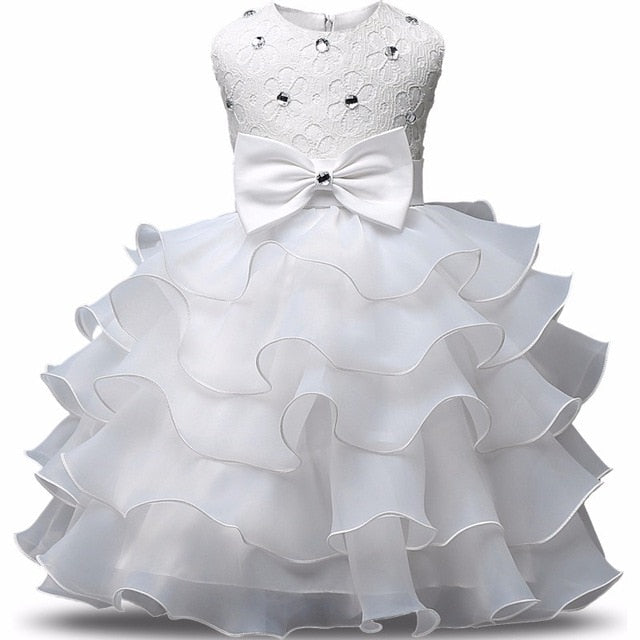 Flower Girl Dress For Wedding Baby Girl 3 8 Years Birthday Outfits Children's Girls First Communion Dresses Girl Kids Party Wear