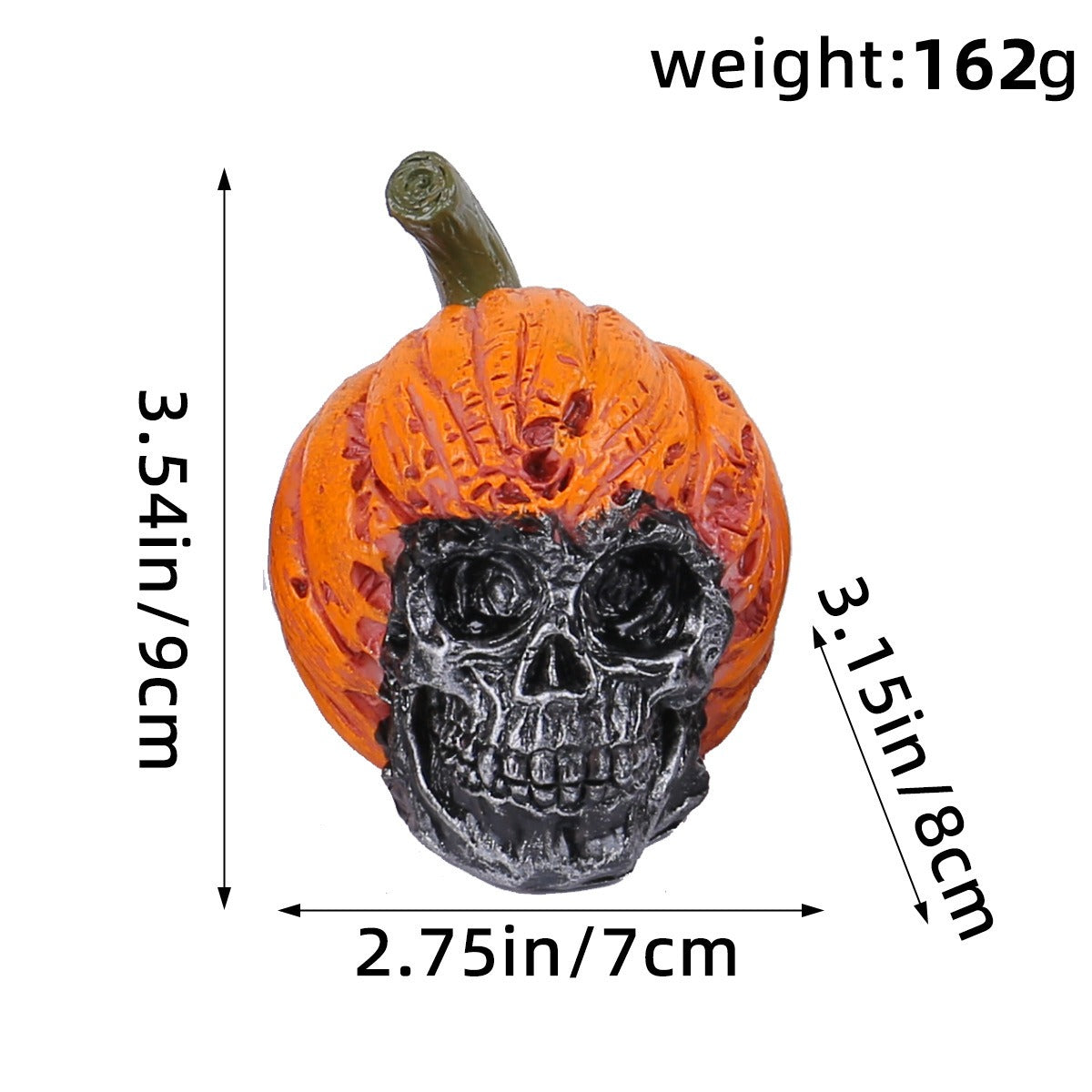 Halloween Skull Resin Ornament Festival Chamber of Secrets Horror Pumpkin Hat Skull Decoration Decoration Crafts