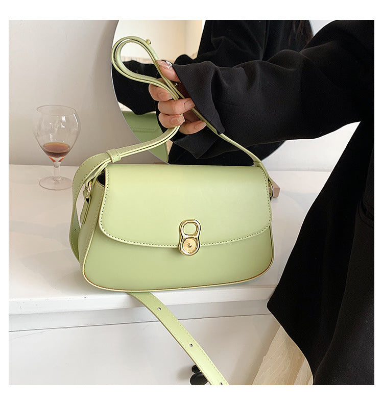 Fashion New Small Fresh Women's Bag Simple Texture Shoulder Bag Armpit Bag Lady Messenger Bag