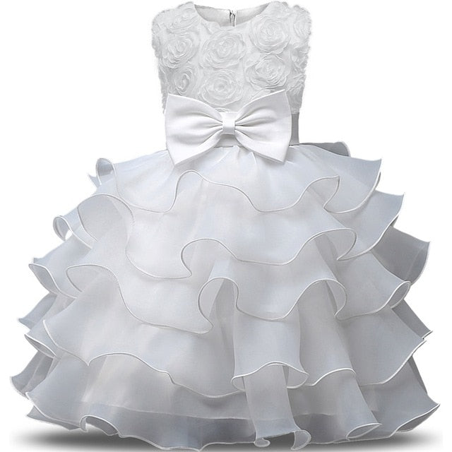 Flower Girl Dress For Wedding Baby Girl 3 8 Years Birthday Outfits Children's Girls First Communion Dresses Girl Kids Party Wear