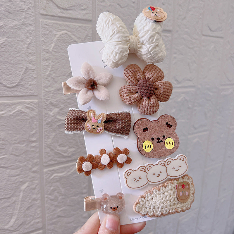 Autumn And Winter New Hair Accessories Hair Clip Girls Headdress Cute Plush Hair Side Clip