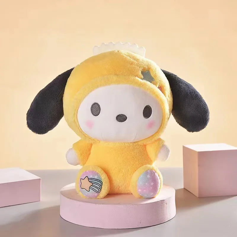 Sanrio-juguetes de Anime Sanriod Kawaii Kuromi Mymelody Cinnamorol, muñeco de peluche suave, almohada de peluche, regalo de Navidad, decoración, 25Cm