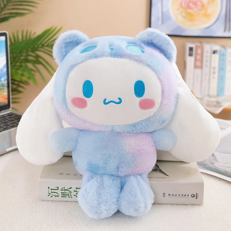 Sanrio-juguetes de Anime Sanriod Kawaii Kuromi Mymelody Cinnamorol, muñeco de peluche suave, almohada de peluche, regalo de Navidad, decoración, 25Cm