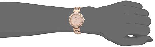 Karli Three-Hand Rose Gold-Tone Stainless Steel Watch