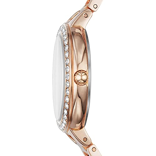 Karli Three-Hand Rose Gold-Tone Stainless Steel Watch